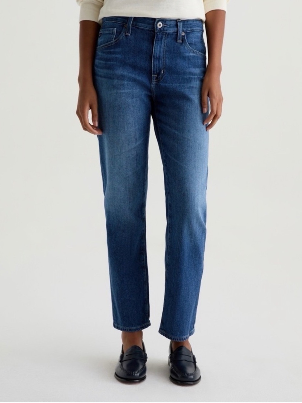 Ag Adriano Goldschmied Ex Boyfriend Slouchy Slim - Blue Wash